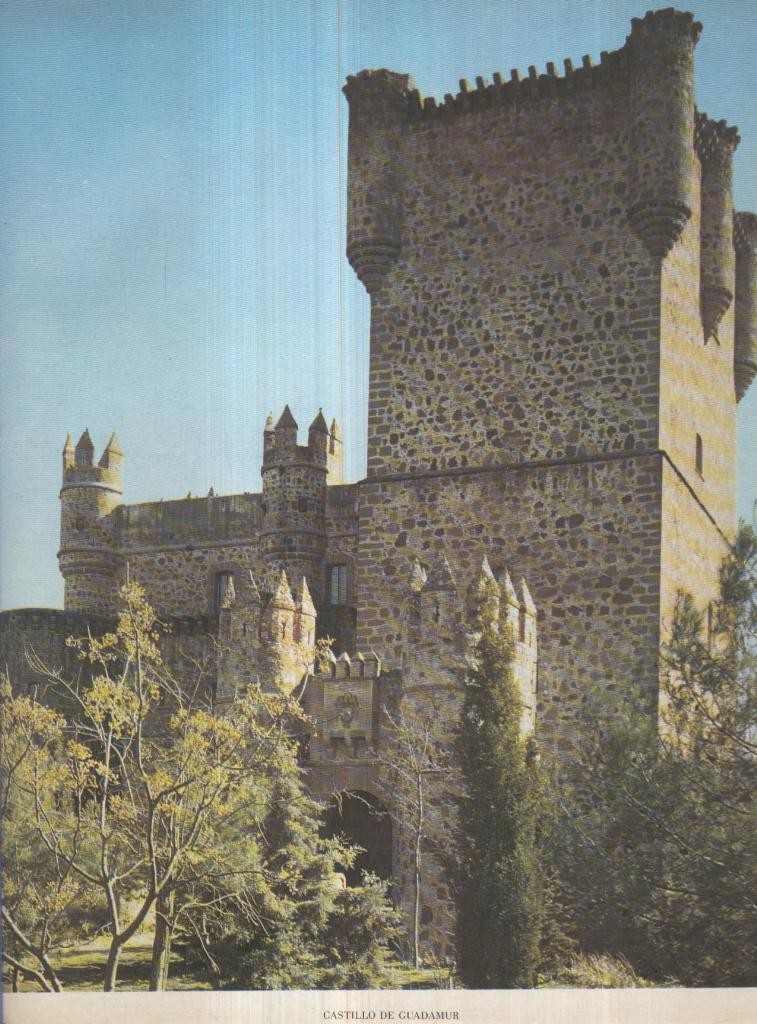 Lamina Castillos de España Edicion 1967 No.081: CASTILLO DE GUADAMUR (TOLEDO)