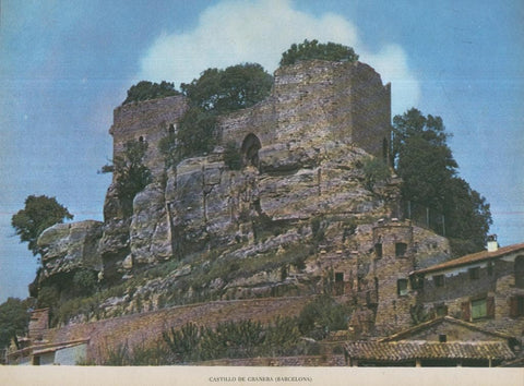 Lamina Castillos de España Edicion 1967 No.082: CASTILLO DE GRANERA (BARCELONA)