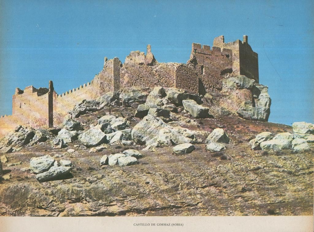 Lamina Castillos de España Edicion 1967 No.084: CASTILLO DE GORMAZ (SORIA)