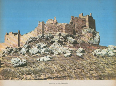 Lamina Castillos de España Edicion 1967 No.084: CASTILLO DE GORMAZ (SORIA)
