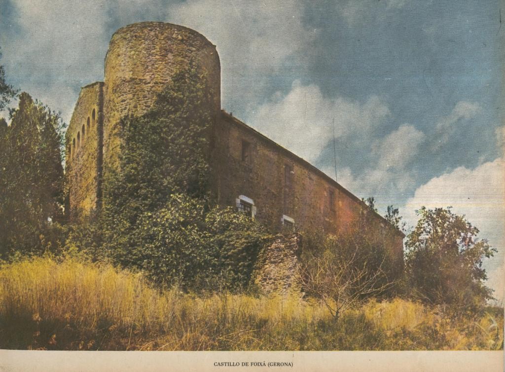 Lamina Castillos de España Edicion 1967 No.088: CASTILLO DE FOIXA (GIRONA)