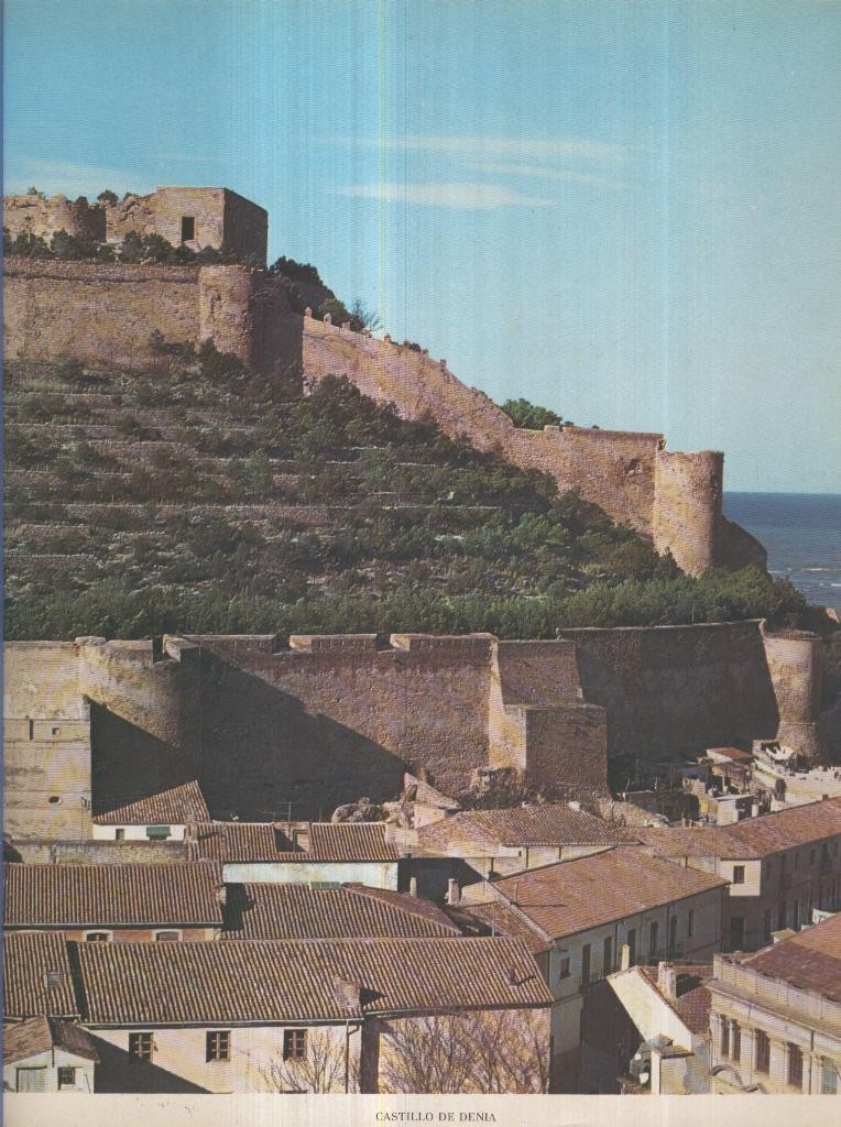 Lamina Castillos de España Edicion 1967 No.091: CASTILLO DE DENIA 