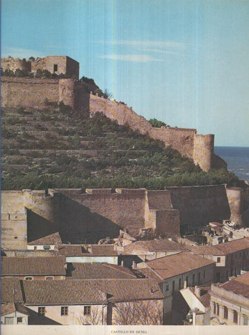 Lamina Castillos de España Edicion 1967 No.091: CASTILLO DE DENIA 