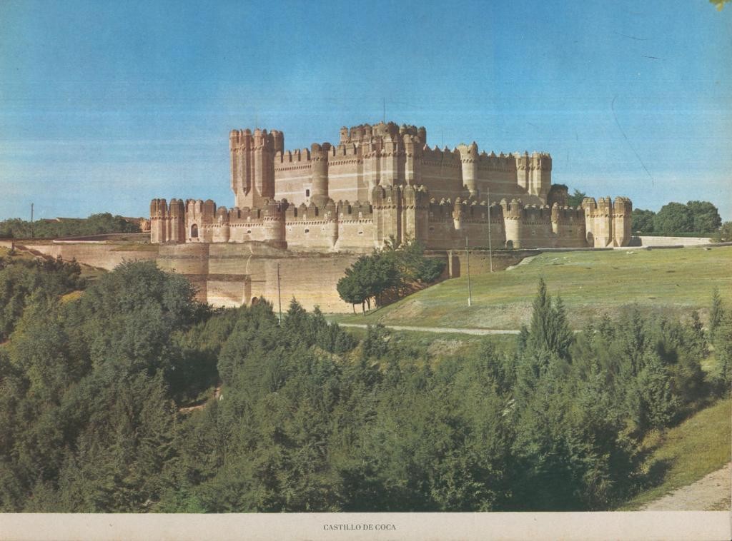 Lamina Castillos de España Edicion 1967 No.094: CASTILLO DE COCA (SEGOVIA) 