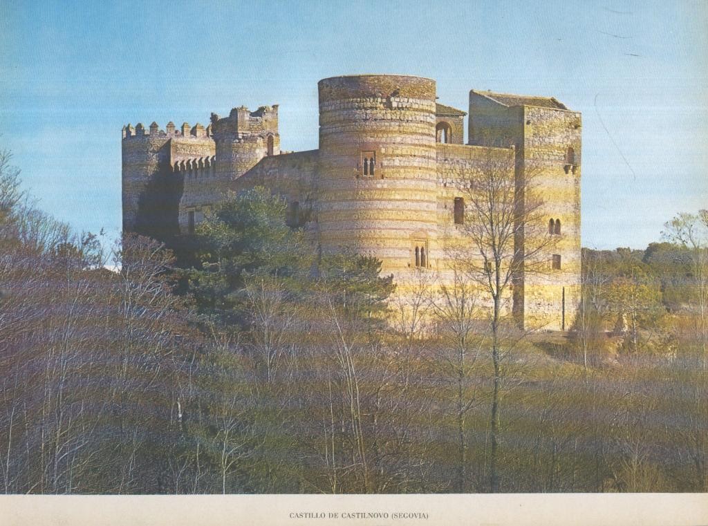 Lamina Castillos de España Edicion 1967 No.099: CASTILLO DE CASTILNOVO (SEGOVIA)
