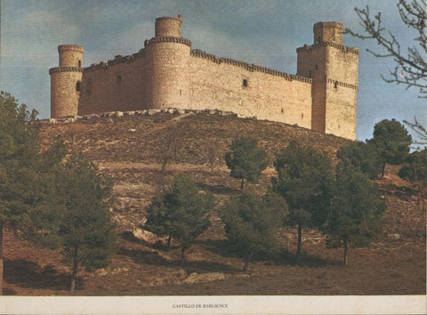 Lamina Castillos de España Edicion 1967 No.112: CASTILLO DE BARCIENCE (TOLEDO)