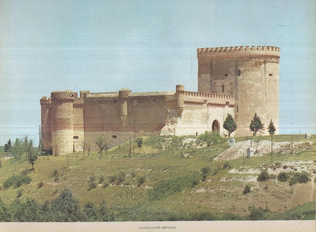 Lamina Castillos de España Edicion 1967 No.115: CASTILLO DE AREVALO