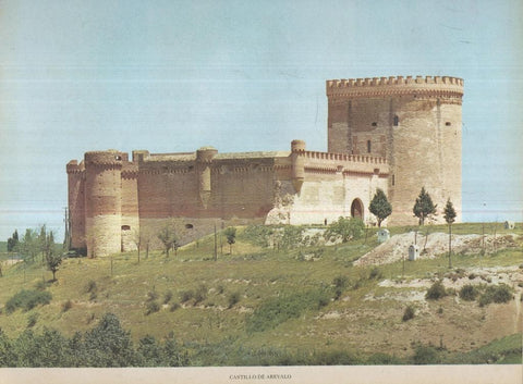 Lamina Castillos de España Edicion 1967 No.115: CASTILLO DE AREVALO