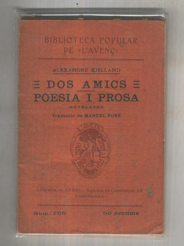 Dos amics. Poesia y Prosa