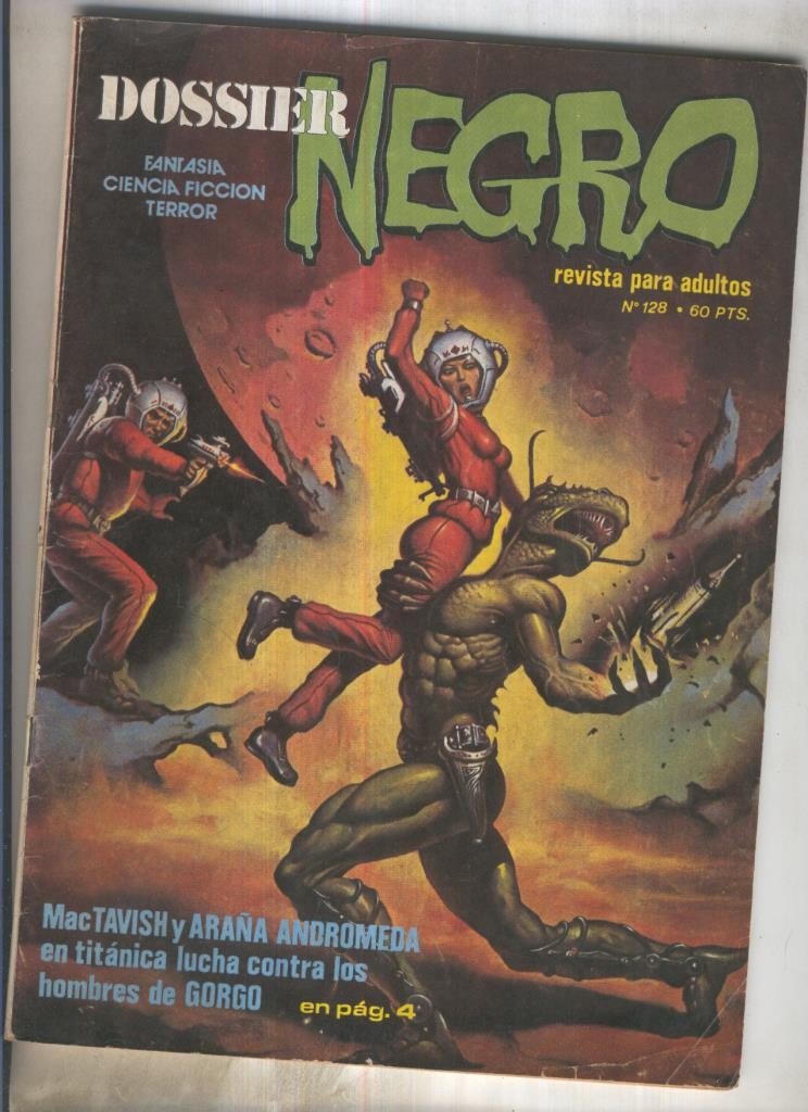 Dossier Negro numero 128 (numerado 2 en trasera)