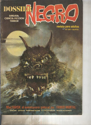 Dossier Negro numero 126 (numerado 1 en trasera)