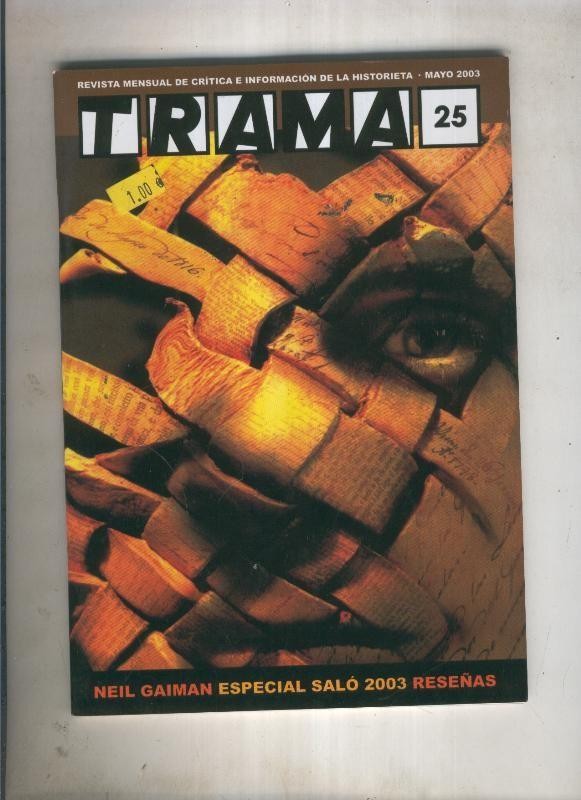 Trama revista mensual de comic numero 25 , entrevista con Neil Gaiman