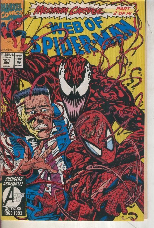Wef of Spider-Man volumen 1 numero 101 (1993)  (LA CUBIERTA ESTA SUELTA)