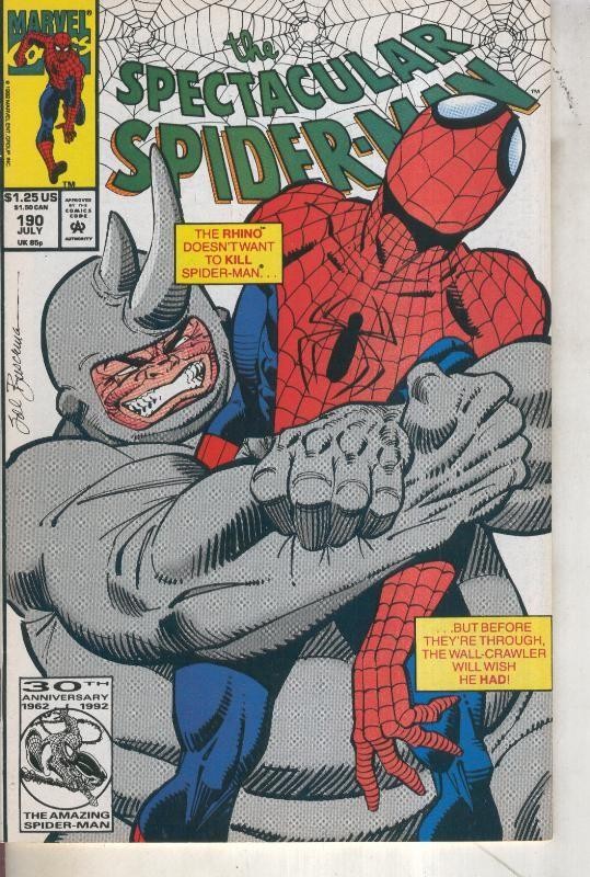 The Spectacular Spider-Man volumen 1 numero 190 (1992)  