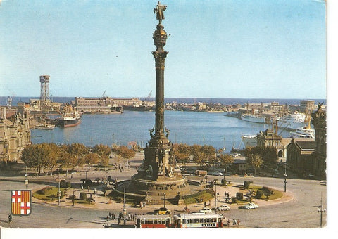 Postal 044416 : Barcelona. Monumento a Cristobal Colon