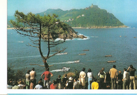 Postal 044444 : San Sebastian. Regata de traineras