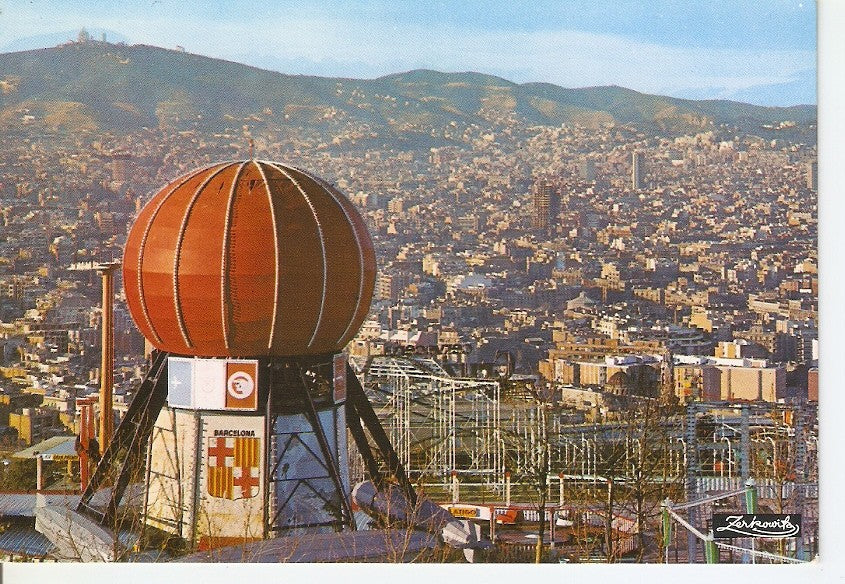 Postal 044451 : Barcelona. Vista parcial de la ciudad desde el parque de Montjuich