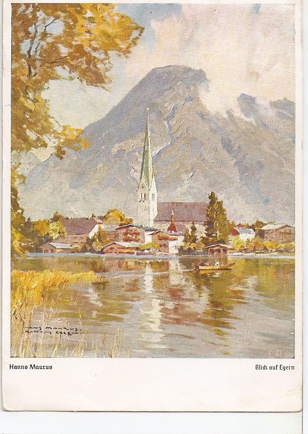 Postal 044489 : Hanne Maurus Blick auf Egern