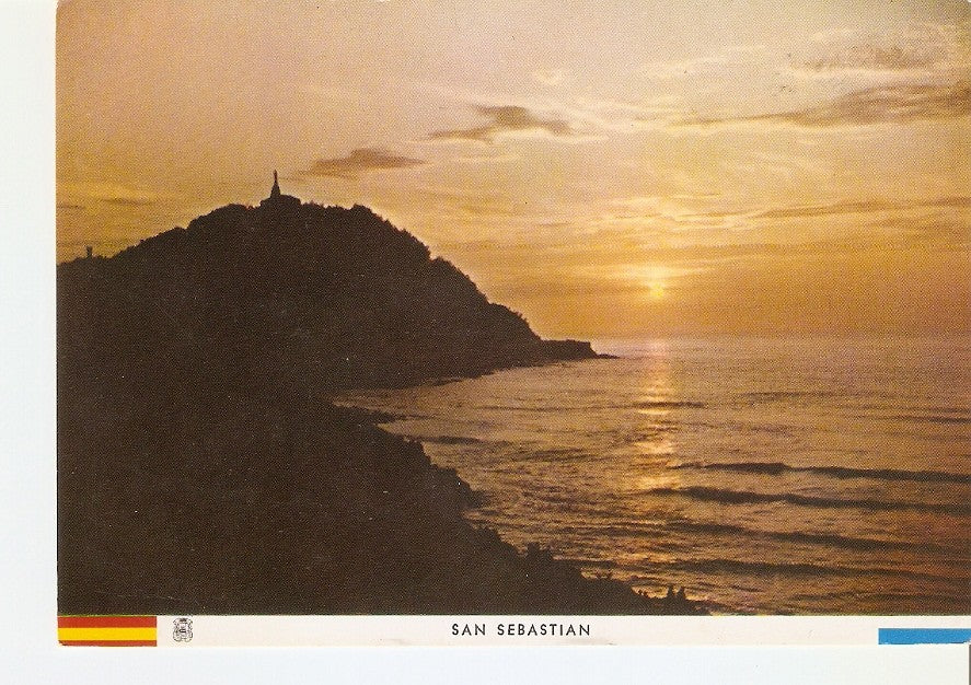 Postal 044494 : San Sebastian. Puesta de sol