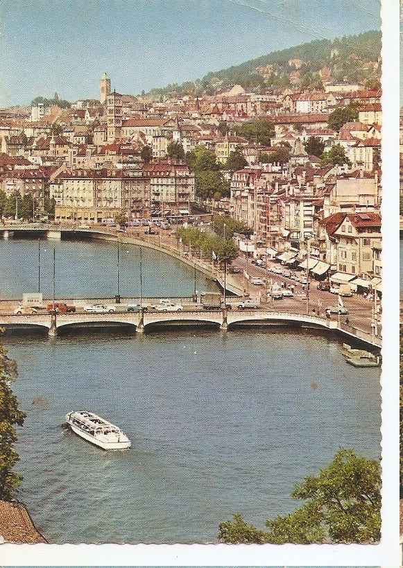 Postal 044498 : Zurich Limmat und Limmatquai
