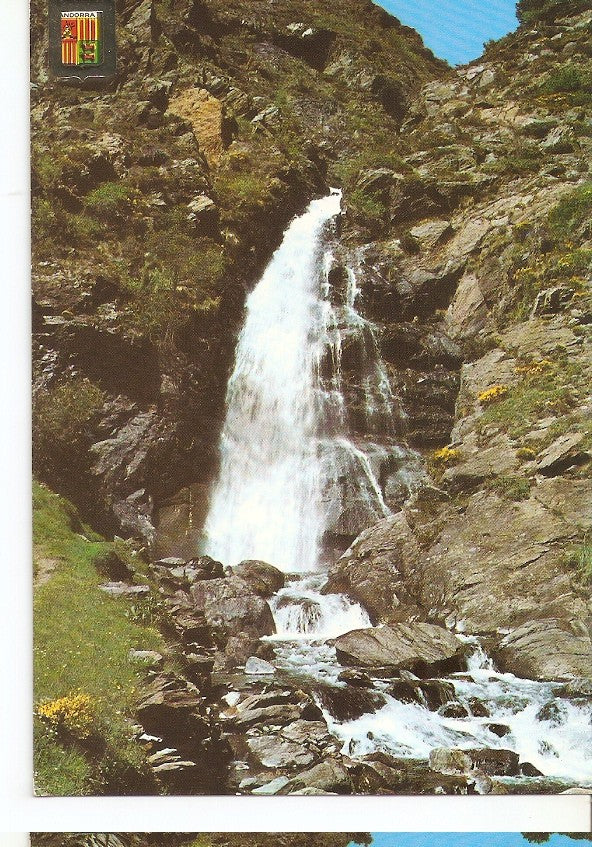 Postal 044499 : Valls dAndorra. Canillo. Cascada