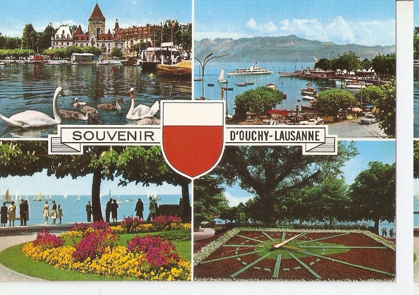 Postal 044511 : Lausanne. The cathedral and Bessieres bridge
