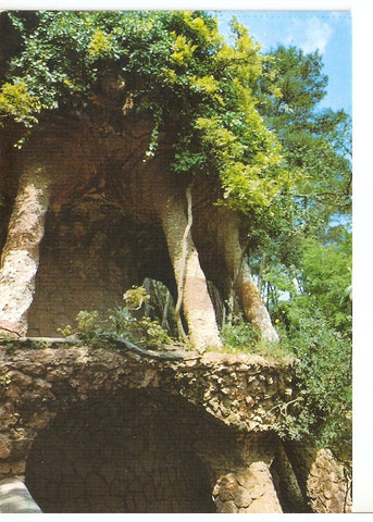 Postal 044516 : Barcelona. Parque Guell (Arquitecte Gaudi). Paseo de la Lavandera
