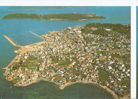 Postal 044517 : El Grove (Pontevedra). Vista aerea al fondo Isla de la Toja