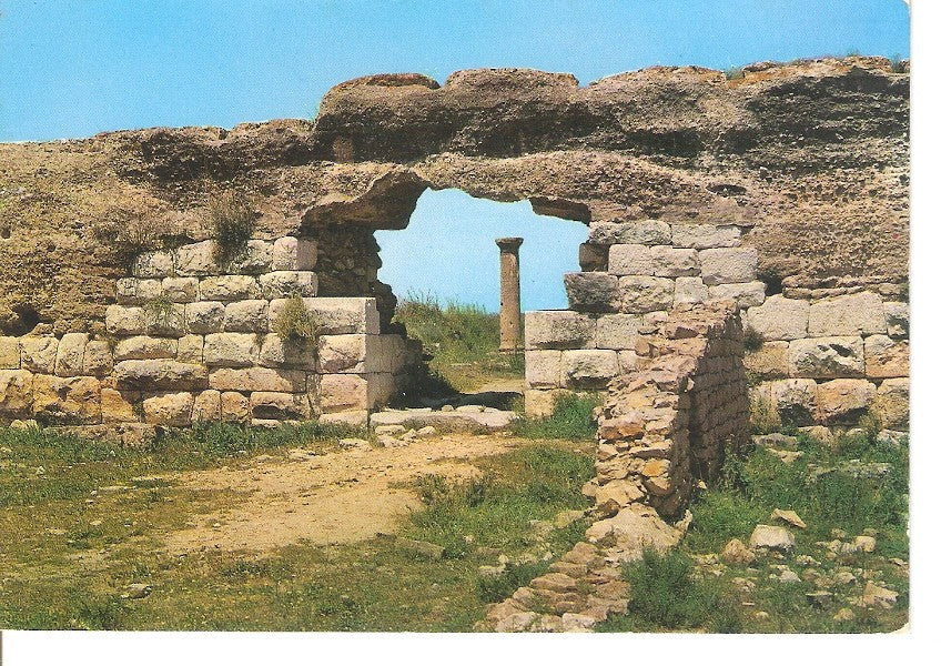 Postal 044561 : Costa Brava. Ampurias. Puerta y calle principal de la colonia romana