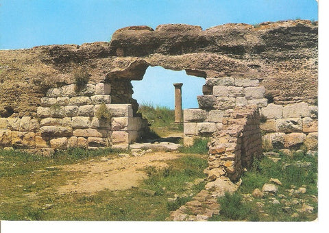 Postal 044561 : Costa Brava. Ampurias. Puerta y calle principal de la colonia romana