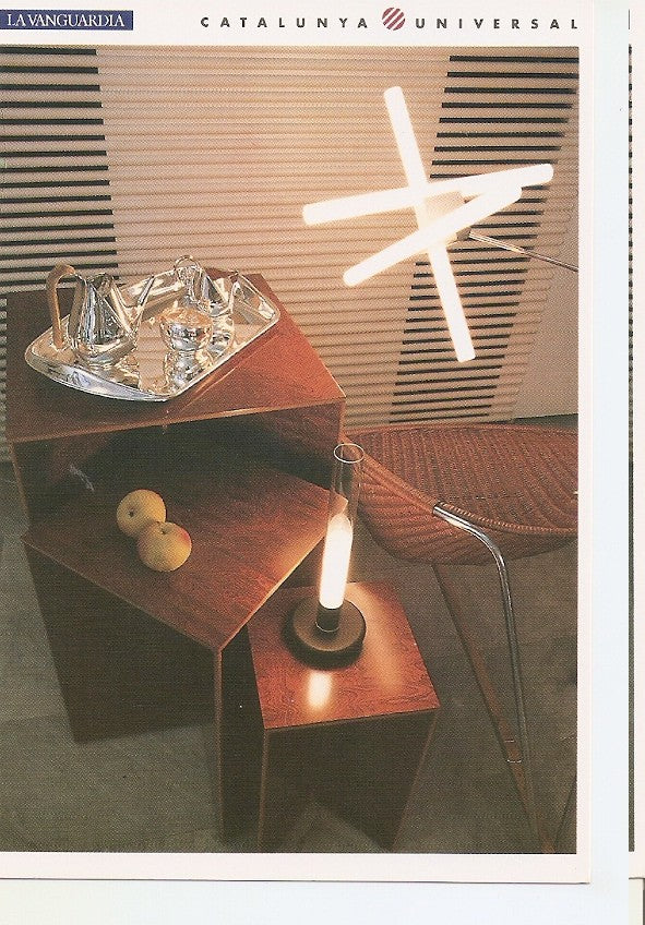 Postal 044574 : Lampara Olvidada (Pepe Cortes) lampara de sobremesa Sylvestrina mesa Tri-x sillon Coqueta juego de te