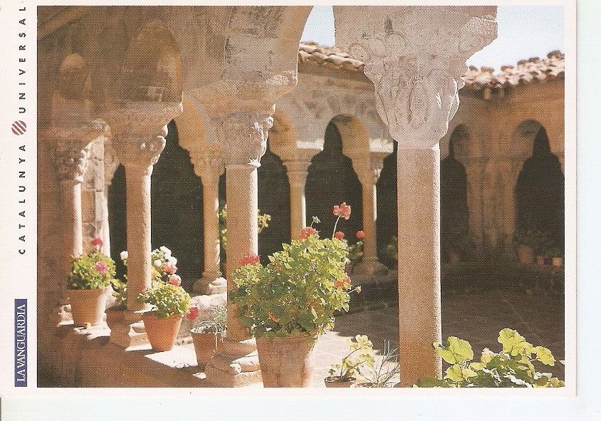 Postal 044582 : Lluça (Osona). Monasterio de Santa Maria claustro