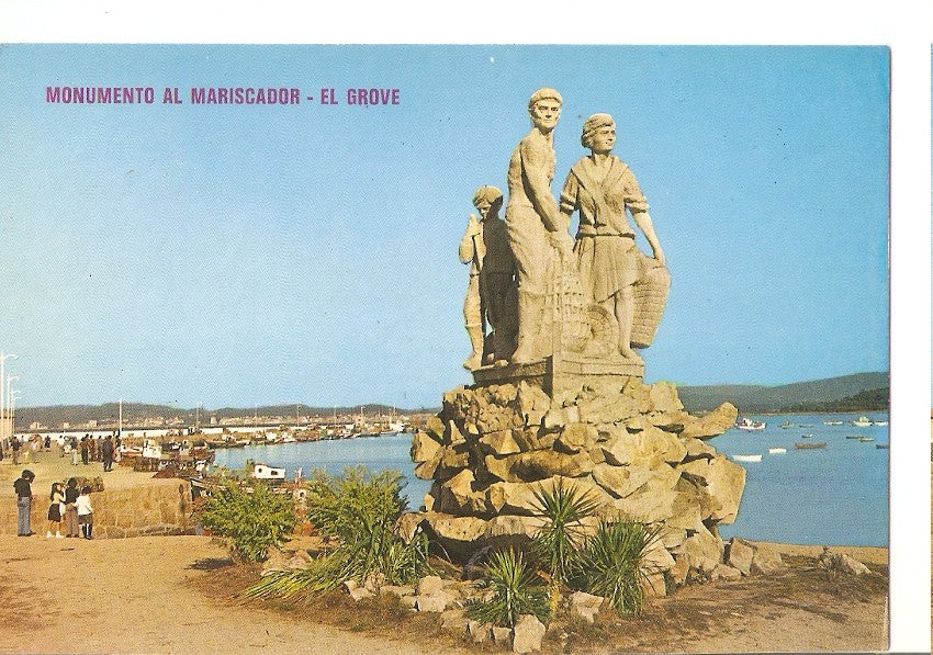 Postal 044622 : El Grove (Pontevedra). Monumento al mariscador