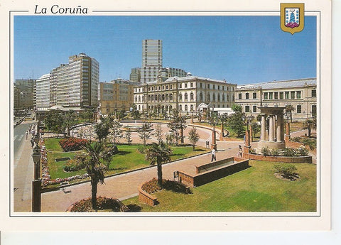 Postal 044654 : La Coruña. Plaza Pontevedra