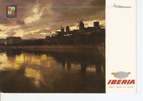 Postal 044666 : Mallorca. Palma. Atardecer. Molinos de Es Jonquet