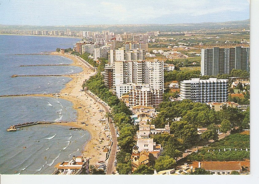 Postal 044672 : Benicasim (Costa del Azahar). Playa y vista general