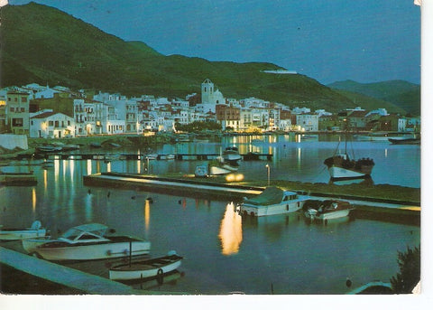 Postal 044682 : Costa Brava. Port de la Selva nocturno