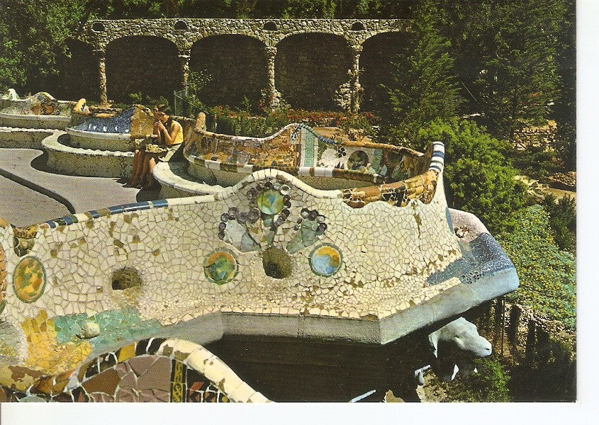 Postal 044700 : Barcelona. Parque Guell (Gaudi) Detalle