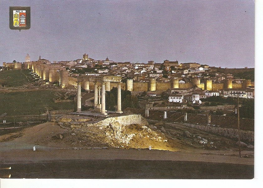 Postal 044760 : Avila. Vista general. Nocturna