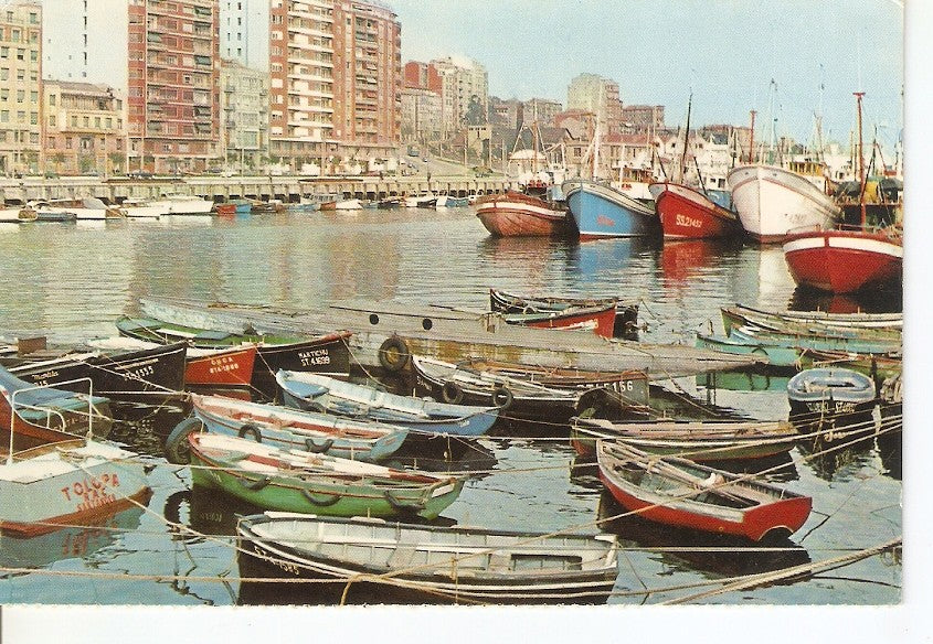Postal 044763 : Santander. Vista del puerto