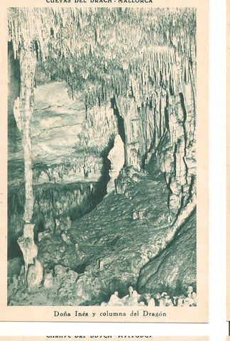 Postal 044860 : Cuevas del Drach - Mallorca. Doña Ines y columna del Dragon