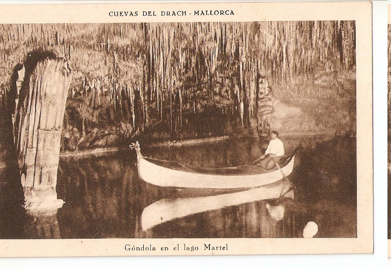 Postal 044864 : Cuevas del Drach - Mallorca. Gondola en el lago Martel