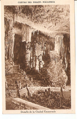 Postal 044868 : Cuevas del Drach - Mallorca. Detalle de la Ciudad Encantada