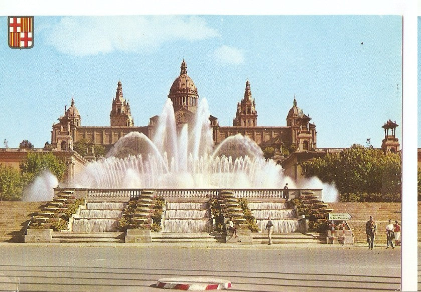 Postal 044872 : Barcelona. Fuente Monumental y Palacio Nacional de Montjuich