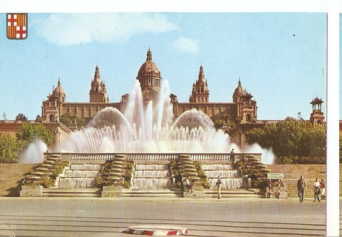 Postal 044872 : Barcelona. Fuente Monumental y Palacio Nacional de Montjuich