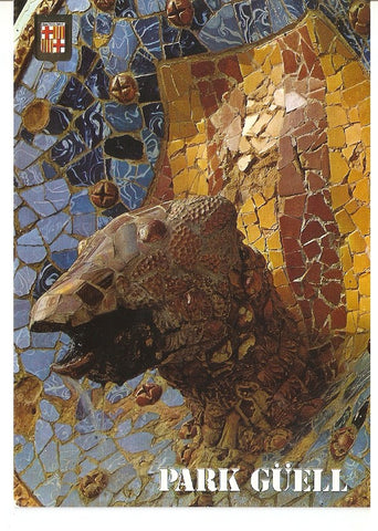 Postal 044920 : Obras de Gaudi. Barcelona parque Guell