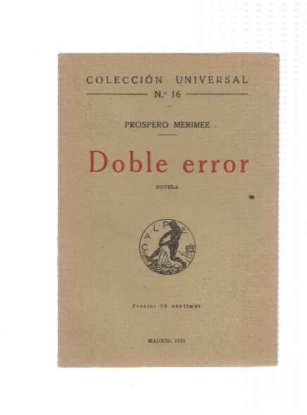 Coleccion Universal numero 16: Doble error