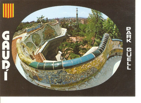 Postal 044923 : Barcelona. Parque Guell - Gaudi