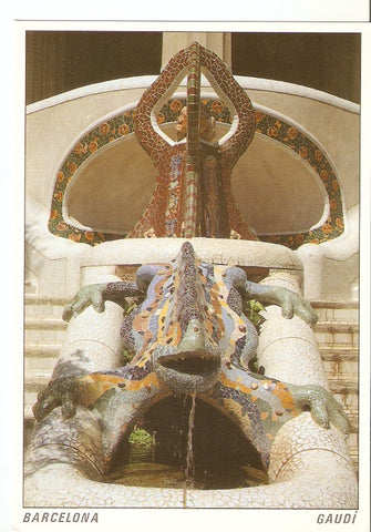 Postal 044924 : Barcelona. Parque Guell - Gaudi