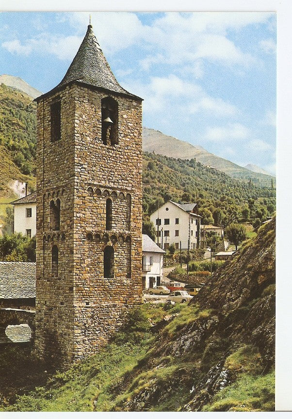 Postal 044941 : Pirineos de Lerida. Alto Ribagorça. Bohi y su campanario romanico